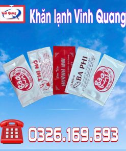 Khăn Lạnh baby bi 49/13 kích thước khổ 13x13cm