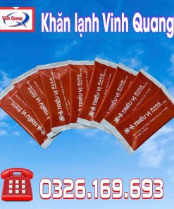 Khăn lạnh Bi Nhỏ 80/28 kích thước khổ 23/24